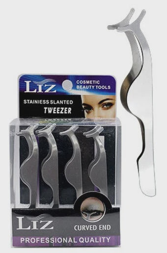 Stainiess slanted Tweezer