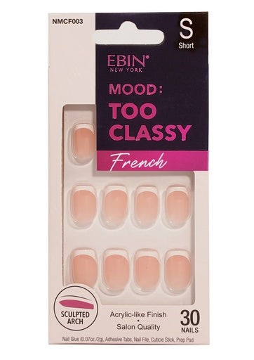 Ebin Nail Mood: Too Classy - French small