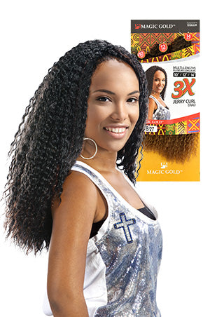 3× Jerry Curl Braid 10"/12"/14"