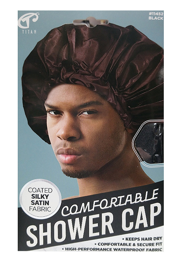Titan Comfortable Shower Cap #11452 Black
