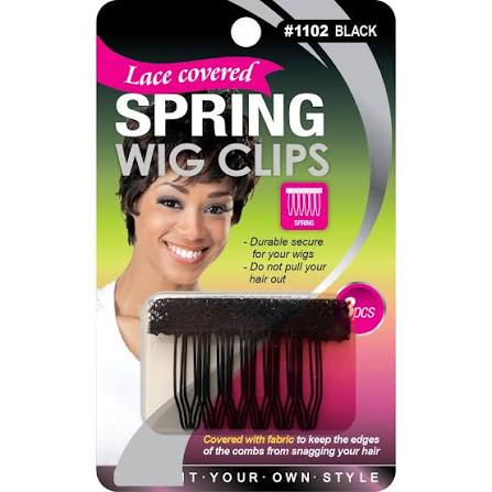 Lace spring wig clip