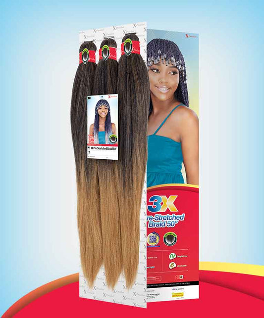 X-PRESSION 3X Pre-Stretched Braid 50"