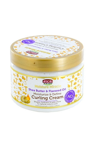 African Pride Moist MiracleSheaBu&FlaxseedCurlCream