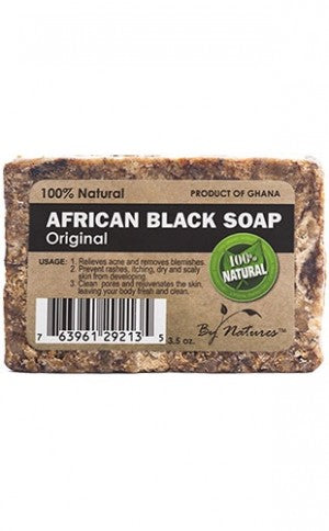 BY NATURES African Black Soap (3.5oz)  Original