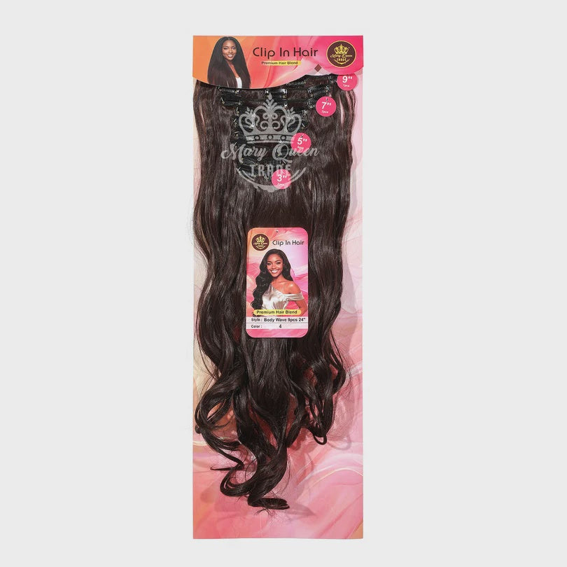 Body Wave clip in 9pcs 24''