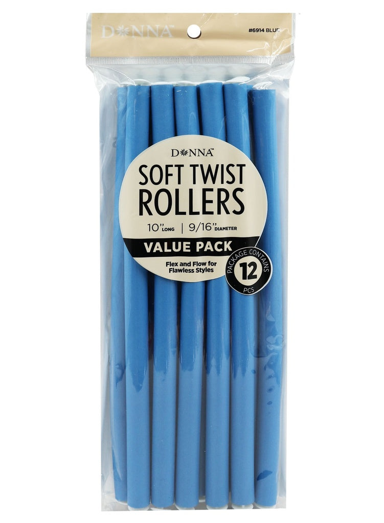 Donna Soft Twist Rollers 10"