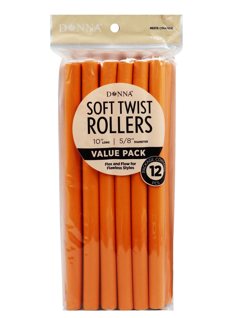 Donna Soft Twist Rollers 10"