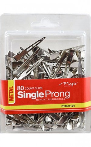 single prong 80 count clips