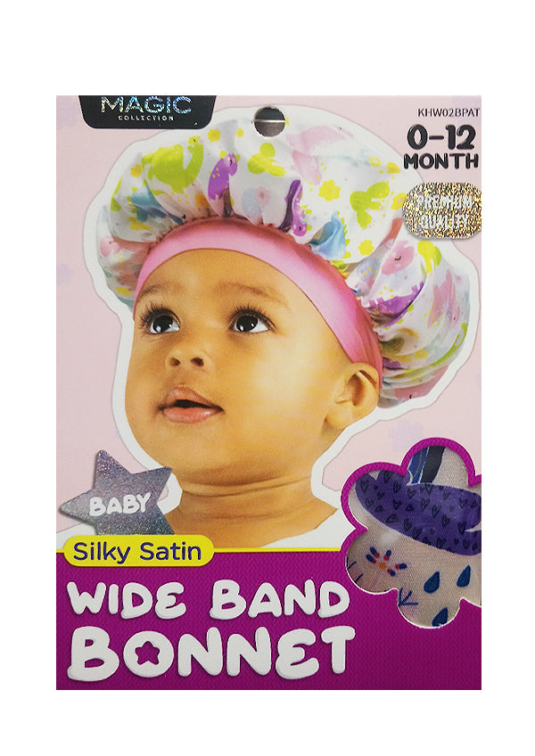 Magic Toddler Silky Satin Wide Bonnet