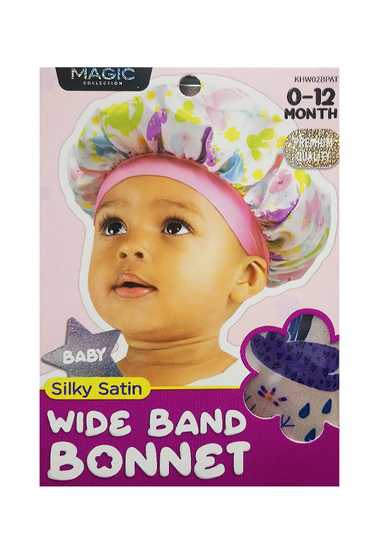 Magic Toddler Silky Satin Wide Bonnet