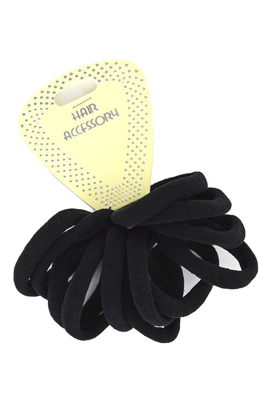 Magic Seamless Elastic Ponytail Holder 6"Small -12pc