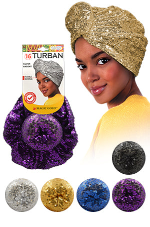 Magic Gold Turban (Asst) TUR7025