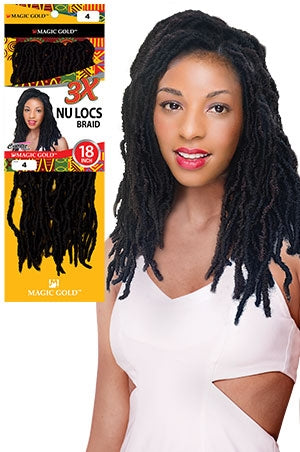 3× Nu Locs Braid 18" #1B [SYB82752]