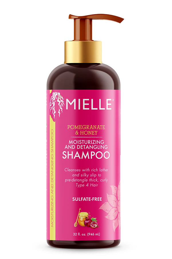 Shampoing hydratant et démêlant à la grenade et au miel biologique 12 oz