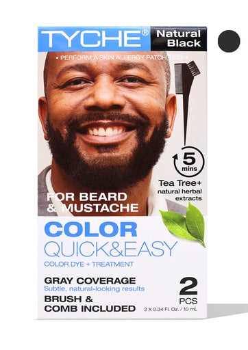 NK TYCHE Beard Color Quick&Easy #Black Brown (2 pc/pk)
