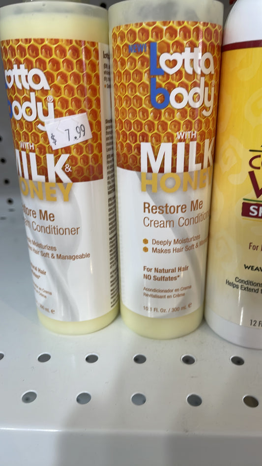 Lottabody ,milk honey restore me cream conditioner