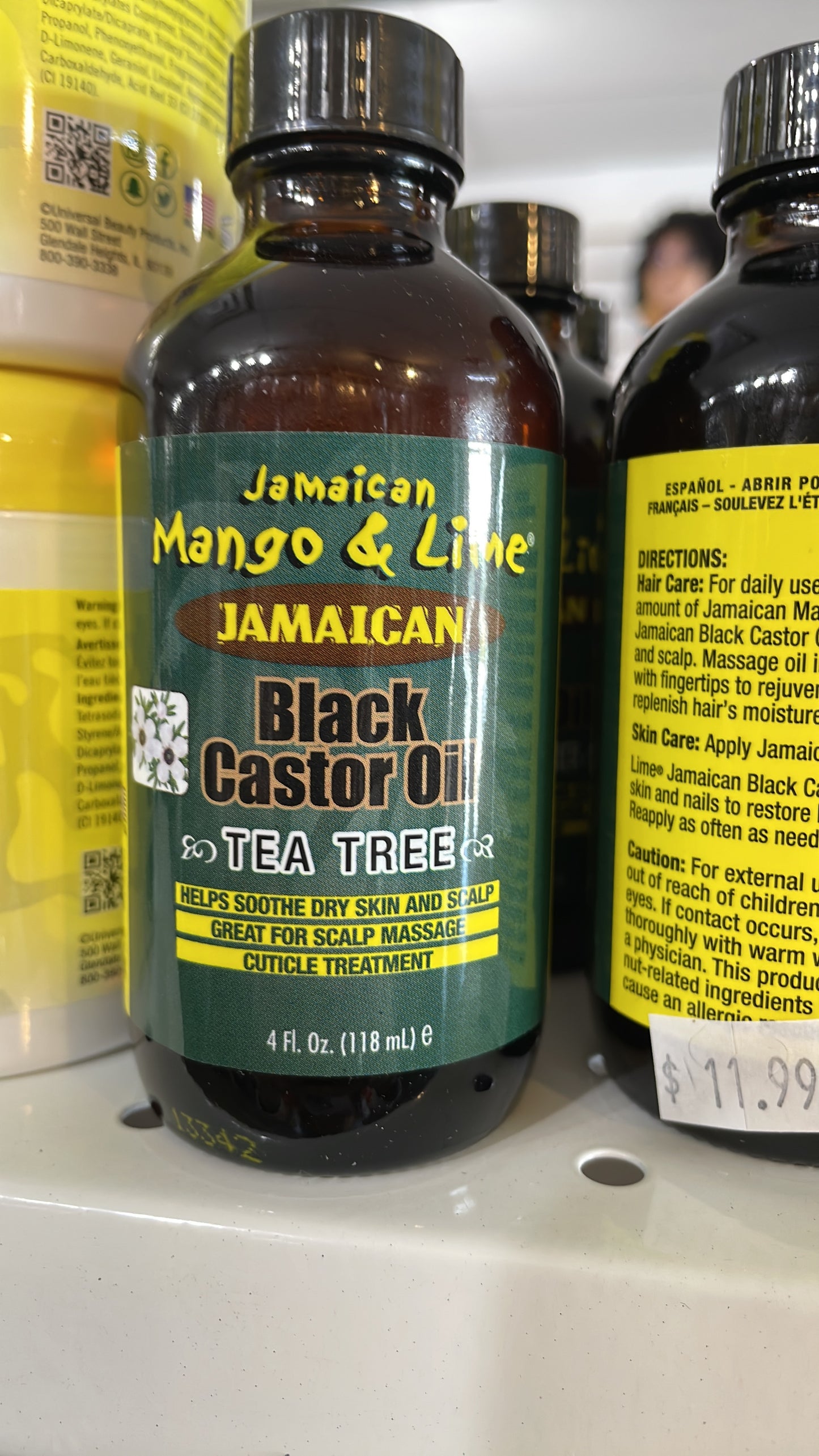 Mango & lime black castor tea tree oil