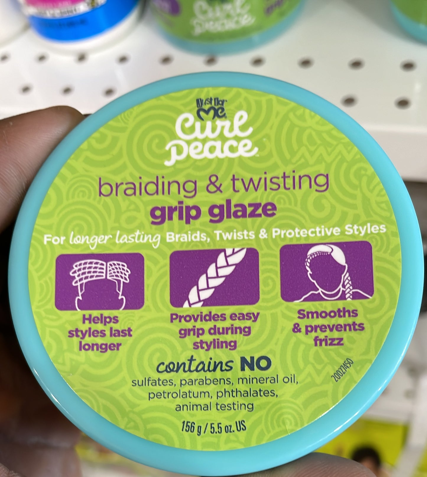 Curl peace  braiding twisting grip glaze
