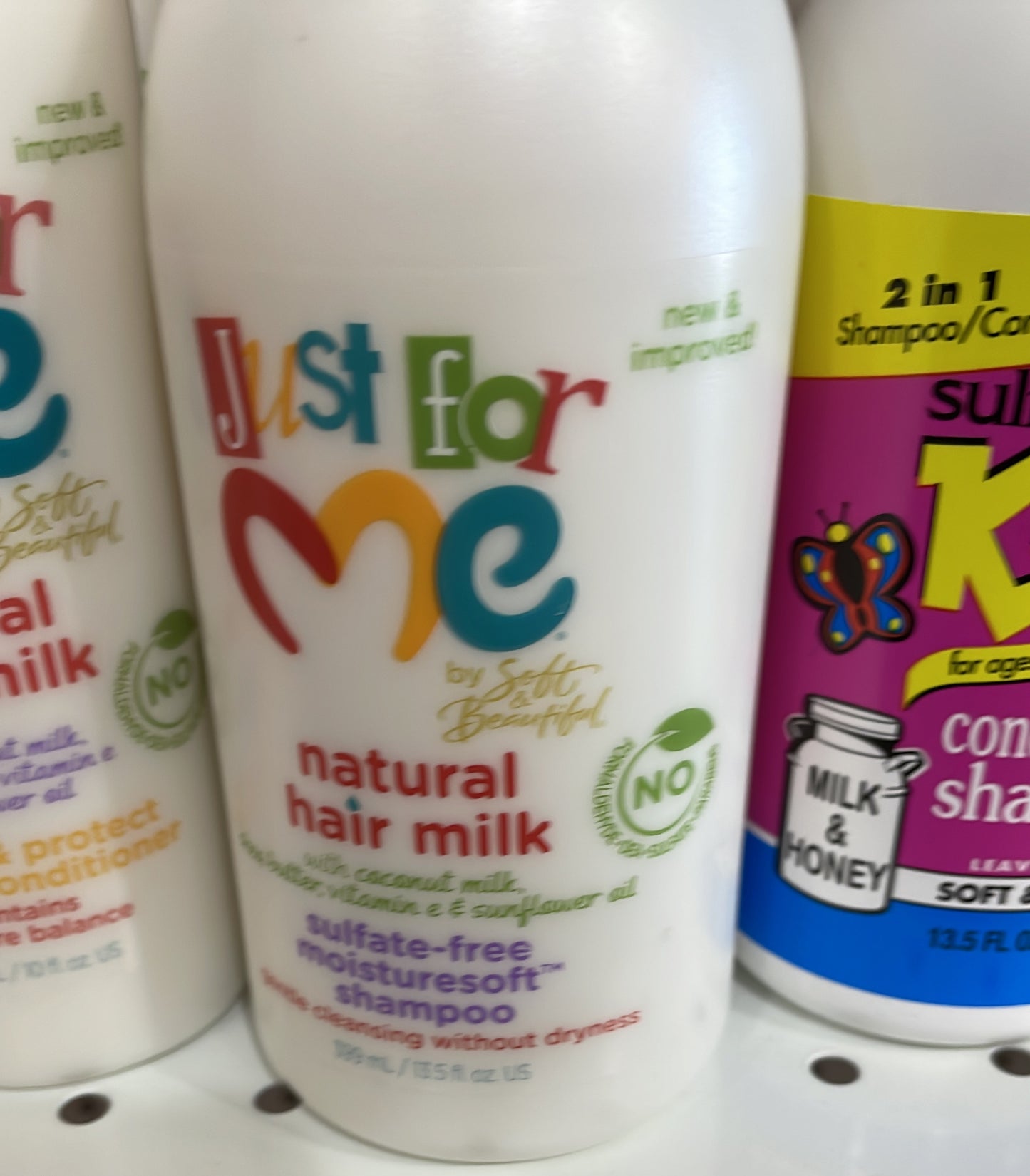 Just for me natural hair milk shampoo