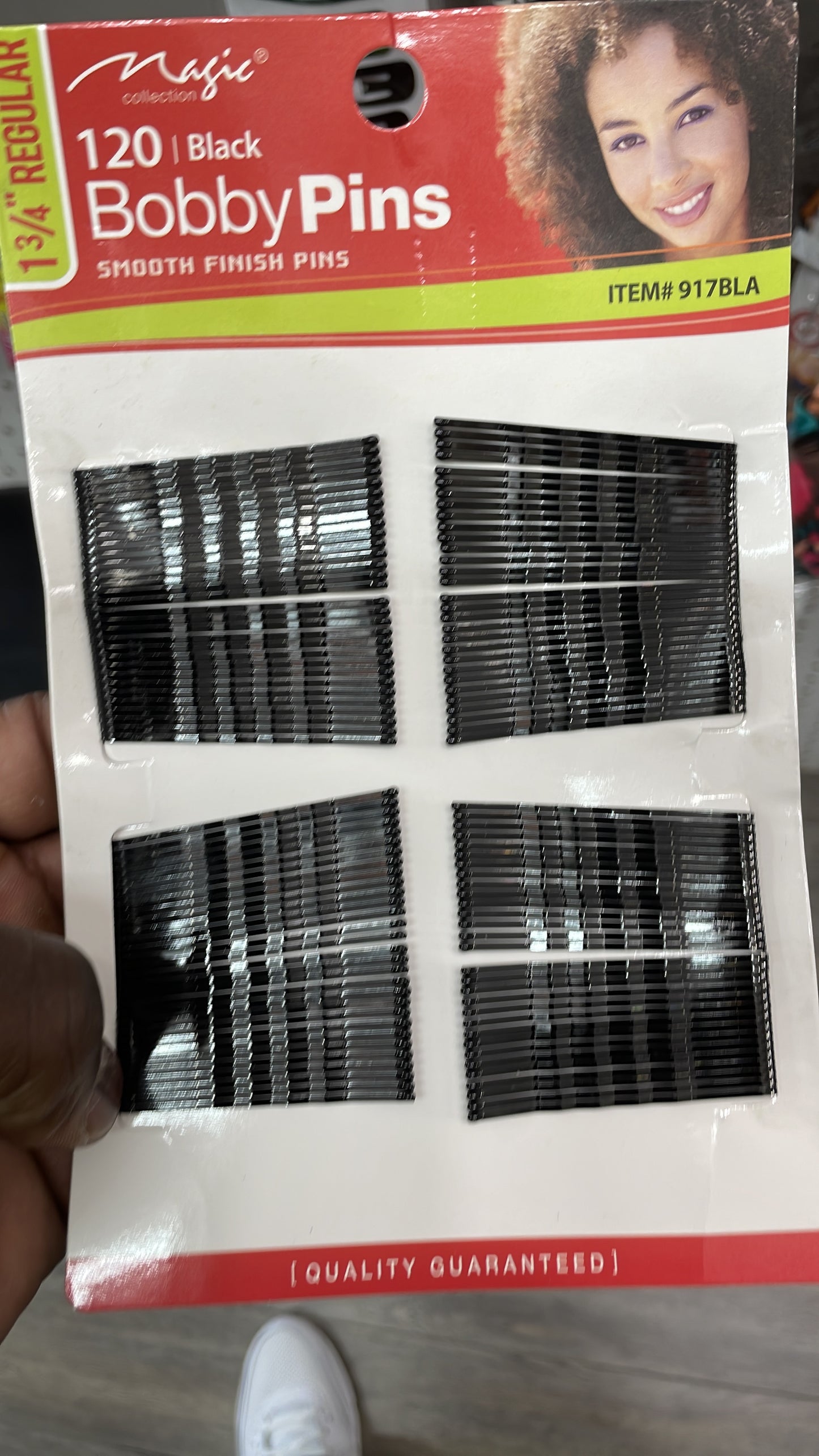 120 black Bobby pins