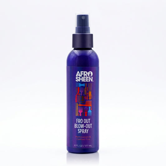 afro sheen fro out blow-out spray