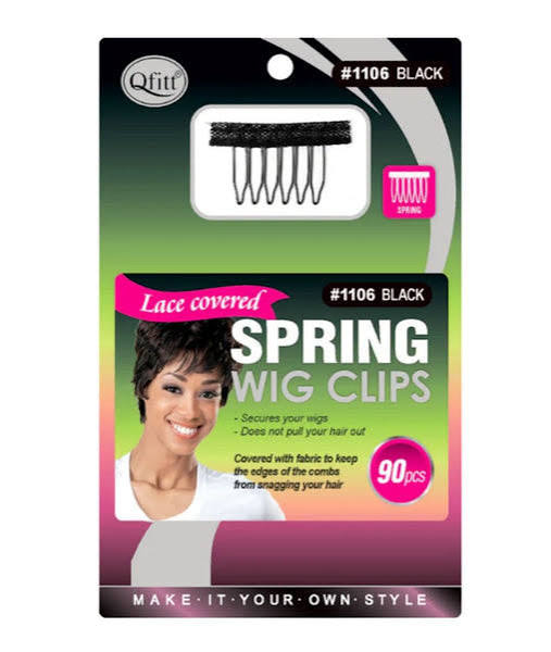 Lace spring wig clip